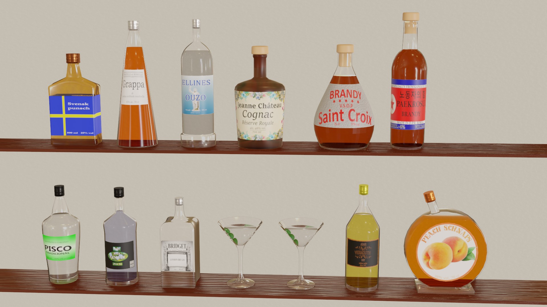 Alcohol bottles preview image 4